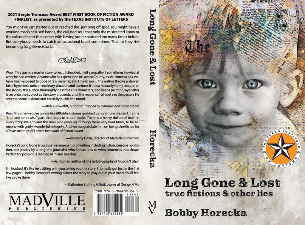 Actual cover of Bobby Horecka's book